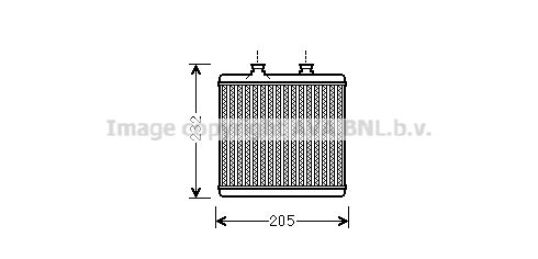 AVA QUALITY COOLING Теплообменник, отопление салона MS6472